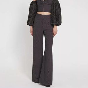 Alice + Olivia Dylan High Waisted Wide Leg Pant